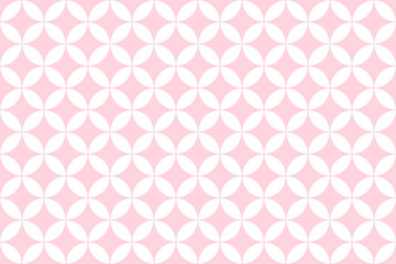 丸レトロ柄パターン3ピンク