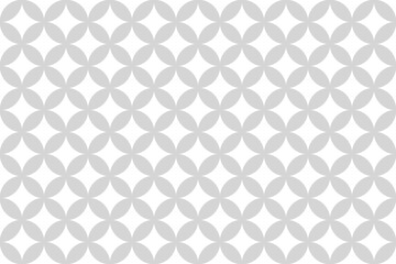 丸レトロ柄パターン2グレー
