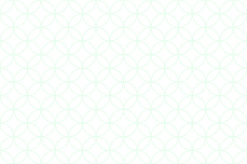 丸レトロ柄線パターン緑