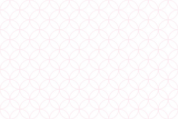 丸レトロ柄線パターンピンク