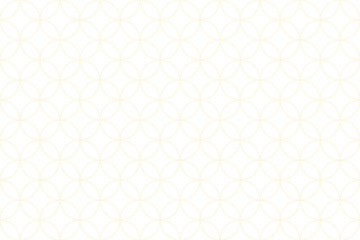 丸レトロ柄線パターン黄色