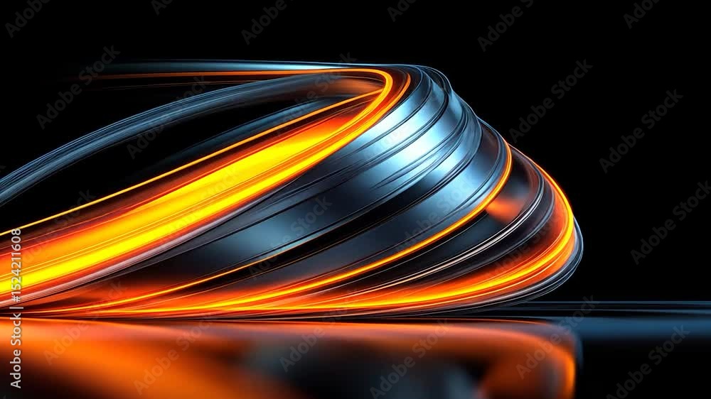 Poster Abstract dynamic flowing lines