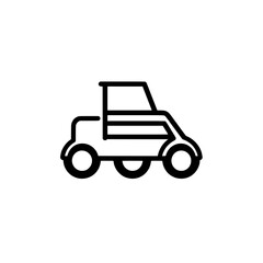 Fototapeta premium Garbage truck icon