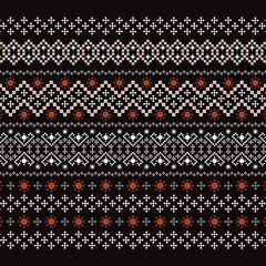 This traditional Thai sarong features a harmonious blend of heritage and modern design. Delicately floral and geometric patterns are woven into the fabric using rich, tones such as deep maroon.
