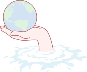 A gentle hand cradles the Earth, symbolizing our profound responsibility to protect our planet and its vital resources