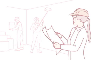 A skilled media stocker coordinates tasks in a renovation, ensuring smooth and efficient operations