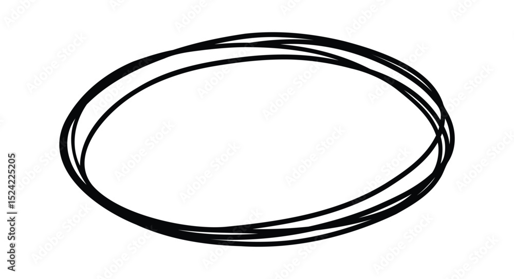 Poster hand drawn oval shape serving as a striking element for emphasizing important information, creating 
