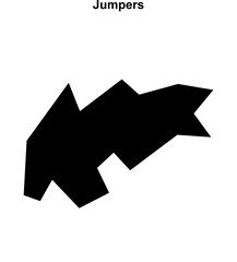 Jumpers (England) blank outline map