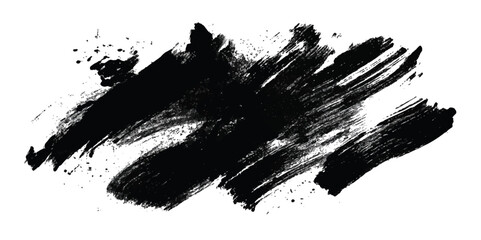 Professional Minimalist Strokes Style Insights for Modern Applications. Abstract Black Brush Stroke 