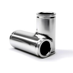 Stainless Steel Pipe Fitting, Industrial T-shaped pipe fitting made of stainless steel, designed for high durability and fluid flow systems