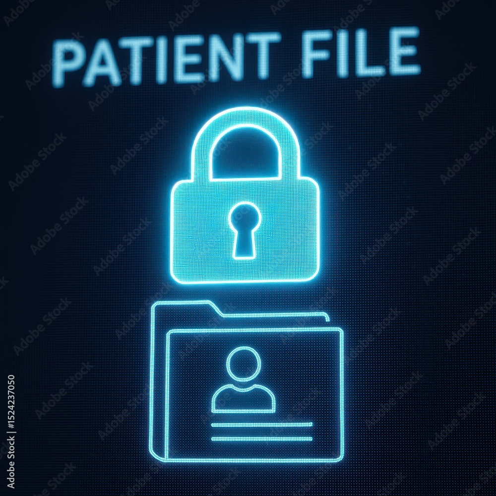 Poster secure management of patient files through digital encryption systems in healthcare