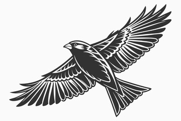 canary sihouette black vector