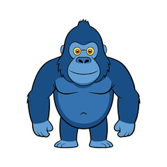 gorilla vector art illustration