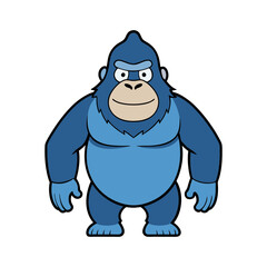 gorilla vector art illustration