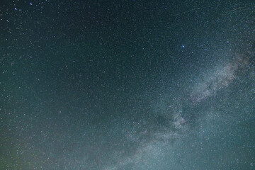 Beautiful bright Milky Way on the starry sky.  Astronomical background.