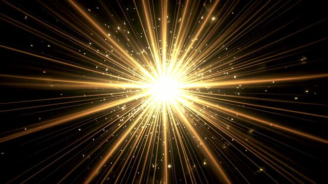 a close up of a star burst with a black background