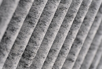 Corrugated surface of air filter