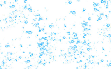 light blue water bubble splash pattern isolated on transparent background png