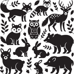 Mountain Deer Standing on Cliff Silhouette

Majestic Stag in the Alpine Forest Vector

Mountain Deer in Morning Fog Silhouette Art

Deer with Antlers Overlooking Peaks Vector

Wildlife Deer Scene in M