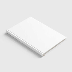 Beige Book Resting Diagonally on Peach Surface

