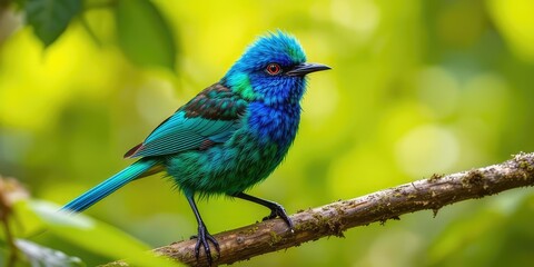 Obraz premium Shining Honeycreeper in Central America