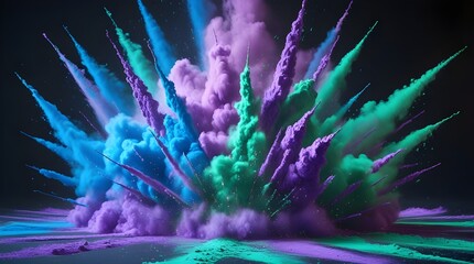 Obraz premium abstract colour explosion background