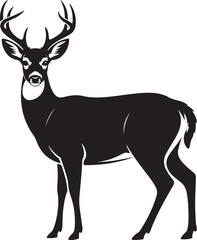 Obraz premium Mountain Deer SVG – Majestic Wildlife Vector for Outdoor ArtDeer Silhouette – Forest and Mountain Scene for Nature LoversStag in the Mountains – Rustic Vector for Hunting & Camping CraftsWild De