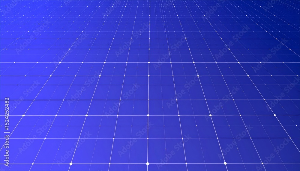 Poster dynamic 3d technology data grid animation in neon colors
