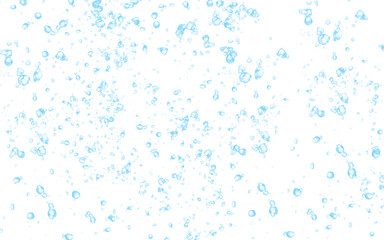 light blue water droplets pattern isolated on transparent background png