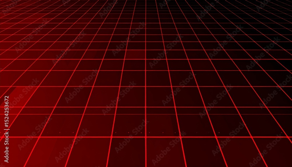 Poster dynamic 3d technology data grid animation in neon colors