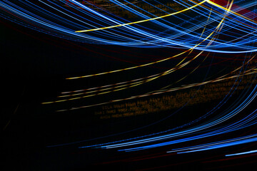 Motion blur. Abstract painting colour textures with lighting effects. Wild light pattern. Fractal...