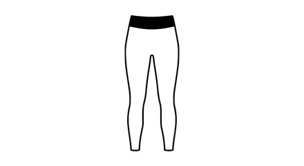 A pair of black and white pants