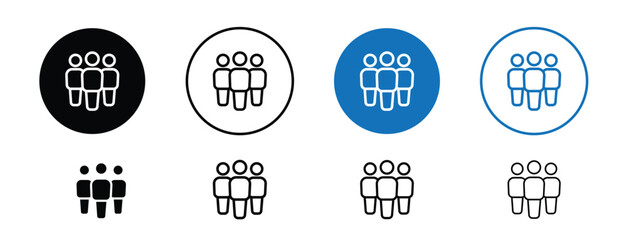Set of 5 pixel perfect colored Diversity icon with 1 unexpanded, 1 silhouette, Group of diverse people icon to represent inclusion and workplace diversity.