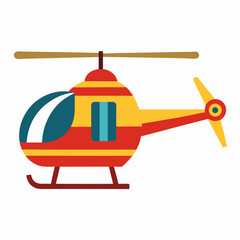 helicopter vector illustration