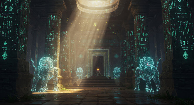 Temple of the Future Currency - Powered by Adobe