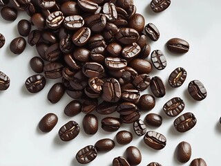 black roasted coffee beans ready to brew