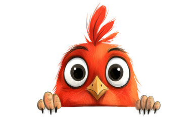 Cute Cardinal illustration for Switch Board Sticker, Beautiful Animal Transparent Switch Board Sticker for Home Decoration