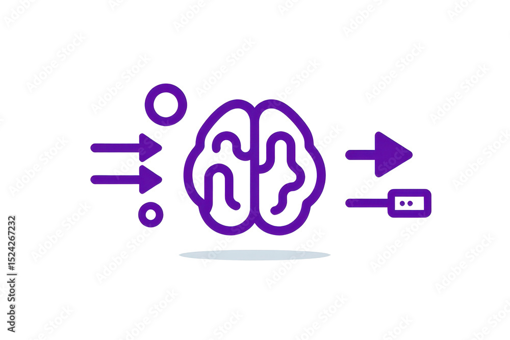 Poster understanding brain functionality exploring cognitive processes scientific research digital art abst