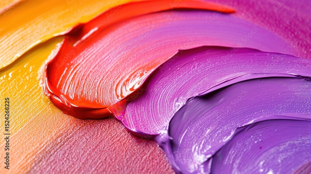 Poster abstract oil paint strokes displaying vivid colors on a background creating a rich and artistic visu