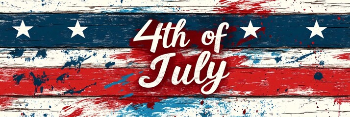 4th of July text