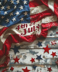 4th of July text