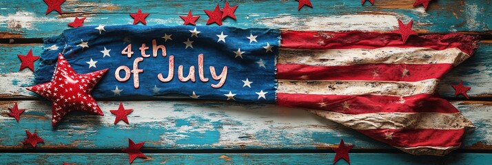 4th of July text