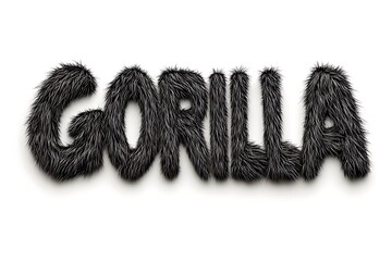 Furry Text Gorilla Made Natural
