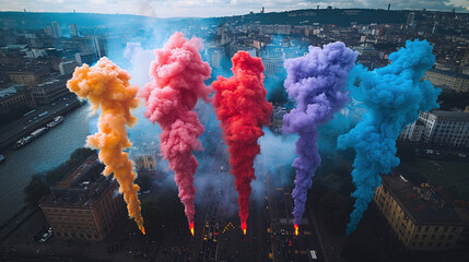 Vibrant Protest: A Riot of Color