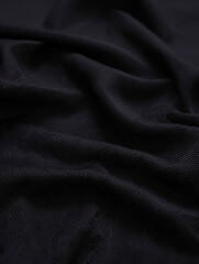 Obraz premium Closeup of black mesh fabric texture background