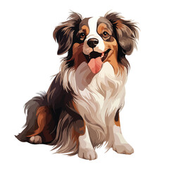Detailed Vector Illustration of a Cute Dog, Perfect for Animal Lovers and Pet Enthusiasts