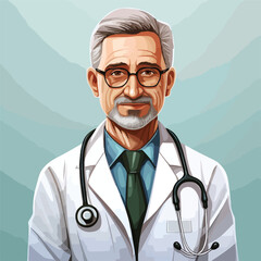 Professional Healthcare Design with Female Doctor in Modern Clinic Vector Illustration