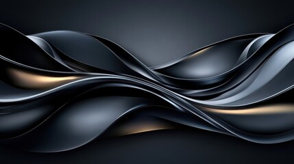 Simple grey background with soft gradient and subtle black and silver abstract elements for a neutral tone