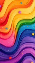 pride month rainbow wallpaper vibrant