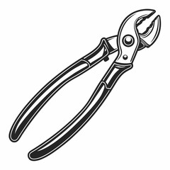 Professional isolated pliers image transparent background